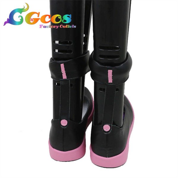 画像3: VOCALOID3 コスプレ靴 結月ゆかり コスプレブーツ コスプレ衣装 (3)