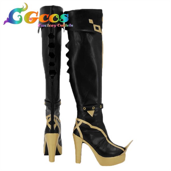 画像2: 原神 げんしん コスプレ靴 ディシア Dehya コスプレブーツ コスプレ衣装 (2)