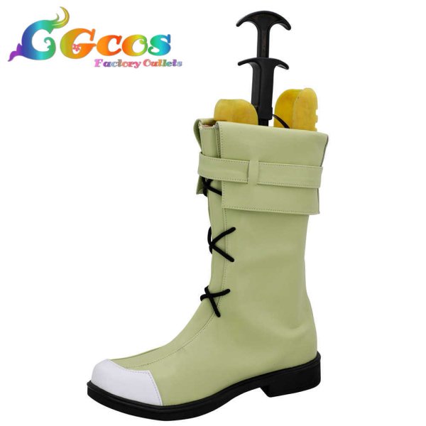 画像2: ファイアーエムブレム ヒーローズ コスプレ靴 フォルカ コスプレブーツ コスプレ衣装 (2)