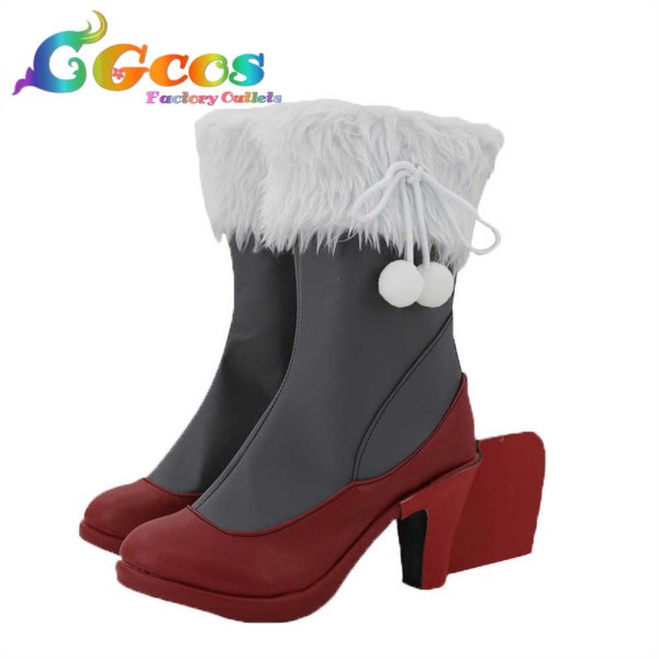 画像2: 艦隊これくしょん -艦これ- コスプレ靴 瑞鶴 クリスマスmode コスプレブーツ コスプレ衣装 (2)