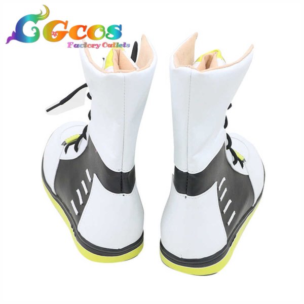 画像3: アークナイツ コスプレ靴 エクシア Exusiai KFCコラボ コスプレブーツ コスプレ衣装 (3)