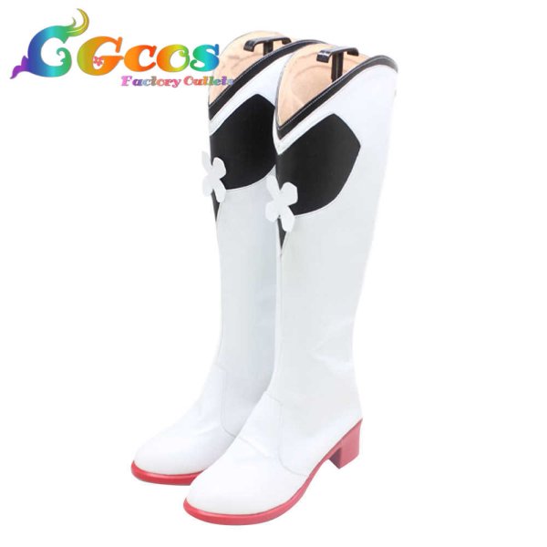 画像2: VOCALOID コスプレ靴 初音ミク レーシングミク2023Ver. コスプレブーツ コスプレ衣装 (2)