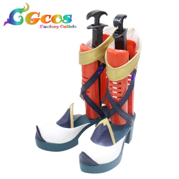 画像2: 原神 げんしん コスプレ靴 ファルザン Faruzan コスプレブーツ コスプレ衣装 (2)