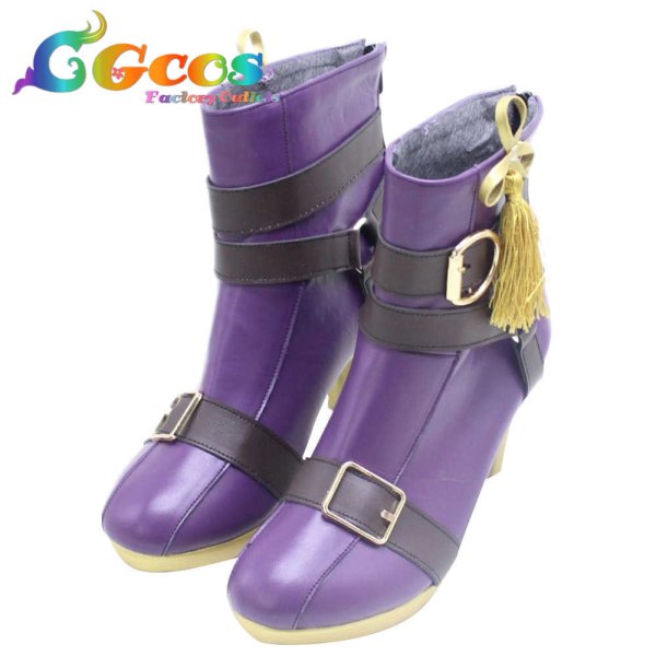 画像2: NU: カーニバル　コスプレ靴　玖夜　狐火の追憶　コスプレブーツ　コスプレ衣装 (2)