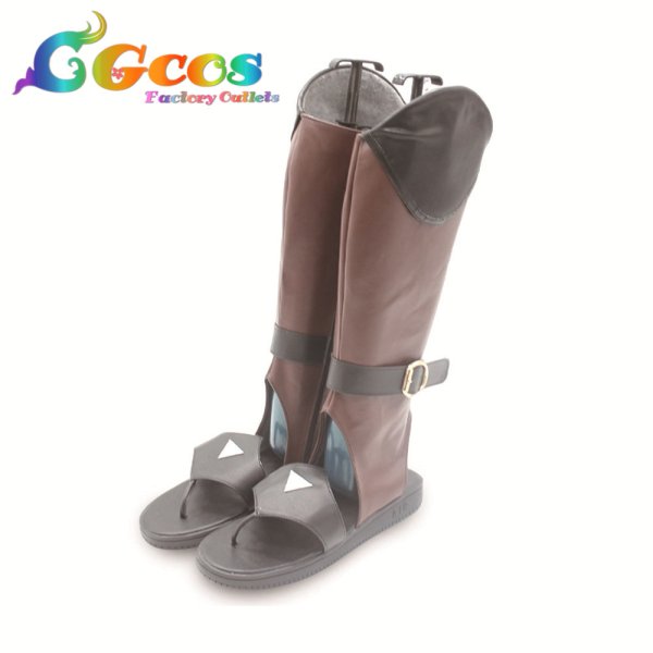 画像2: 原神 げんしん コスプレ靴 白日鳴雷 コスプレブーツ コスプレ衣装 (2)