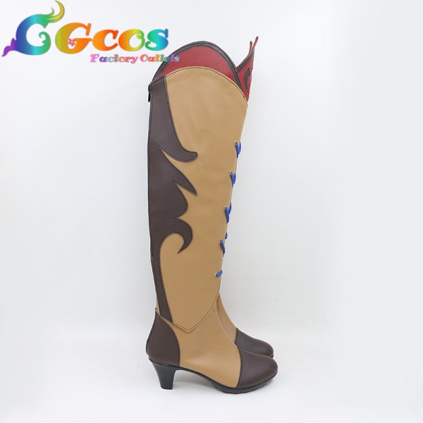 画像2: 真・三國無双8 コスプレ靴 練師 コスプレブーツ コスプレ衣装 (2)