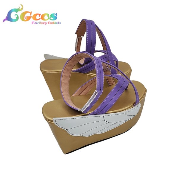 画像2: 本格幻想RPG 陰陽師 コスプレ靴 以津真天 覚醒前 コスプレブーツ コスプレ衣装 (2)