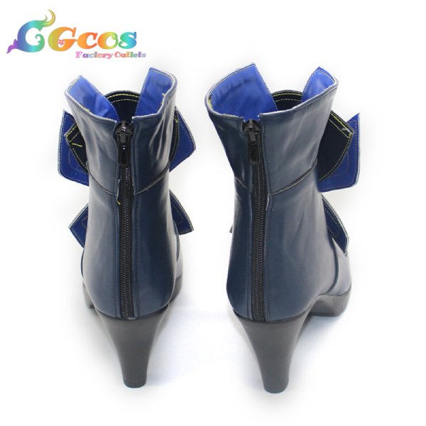 画像3: 原神 げんしん コスプレ靴 フォカロルス 水神 コスプレブーツ コスプレ衣装 (3)