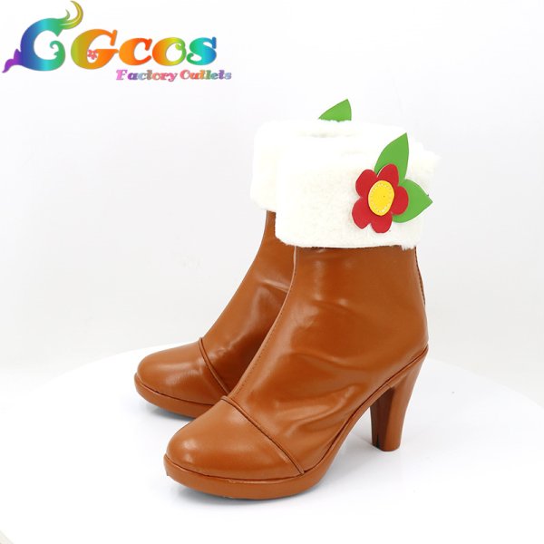 画像2: アイカツ! コスプレ靴 北大路さくら ライムステージコーデ コスプレブーツ コスプレ衣装 (2)