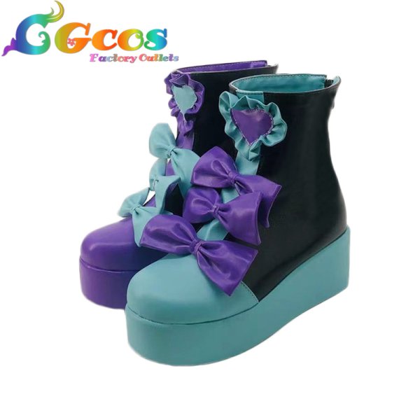 画像2: アズールレーン コスプレ靴 リバープール コスプレブーツ コスプレ衣装 (2)