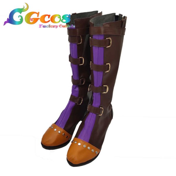 画像2: プリマドール コスプレ靴 鴉羽 コスプレブーツ コスプレ衣装 (2)