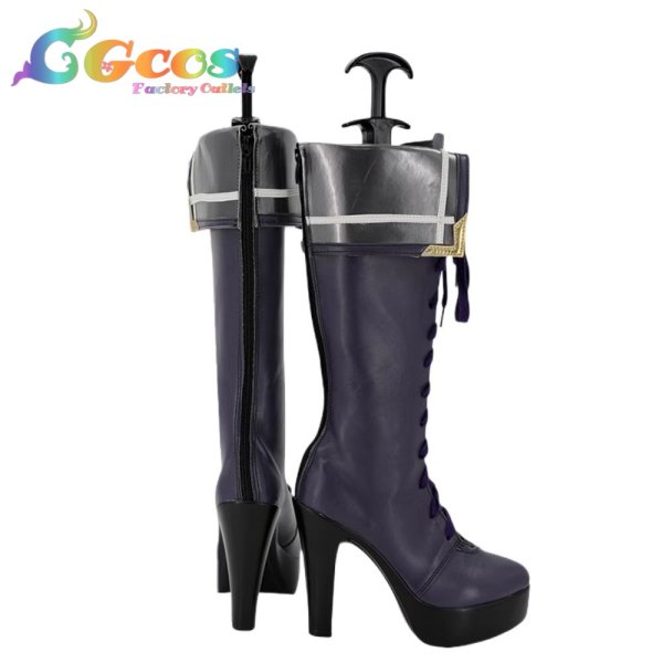 画像3: バーチャルYouTuber　VTuber　コスプレ靴　セレン龍月　司令官　コスプレブーツ　コスプレ衣装 (3)