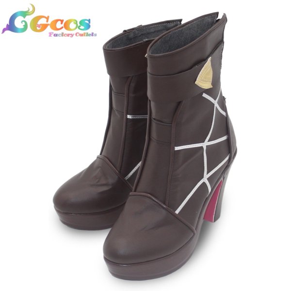 画像2: 崩壊:スターレイル コスプレ靴 カフカ コスプレブーツ コスプレ衣装 (2)