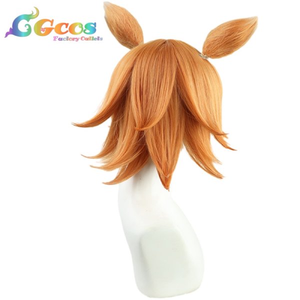 画像2: ウマ娘プリティーダービー ウィッグ マチカネフクキタル 新衣装 コスプレ衣装 (2)