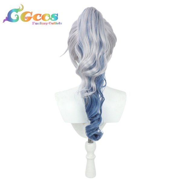 画像2: 崩壊:スターレイル ウィッグ 銀狼 コスプレ衣装 (2)