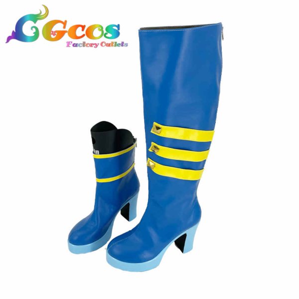 画像2: ウマ娘プリティーダービー コスプレ靴 ケイエスミラクル 勝負服 コスプレブーツ コスプレ衣装 (2)