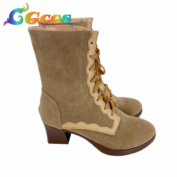 画像2: 森久保乃々 お正月限定SSR 一歩ずつ前へ コスプレ靴 コスプレブーツ コスプレ衣装 (2)