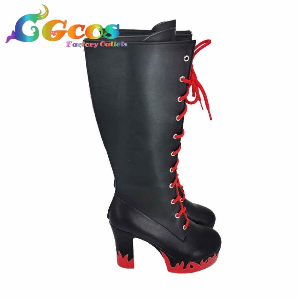 画像2: バーチャルYouTuber VTuber コスプレ靴 石神のぞみ コスプレブーツ コスプレ衣装 (2)