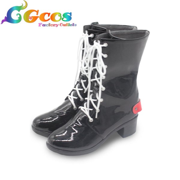 画像2: VOCALOID コスプレ靴 重音テト コスプレブーツ コスプレ衣装 (2)