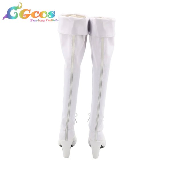 画像3: デート・ア・バレット　コスプレ靴　白の女王　コスプレブーツ　コスプレ衣装 (3)