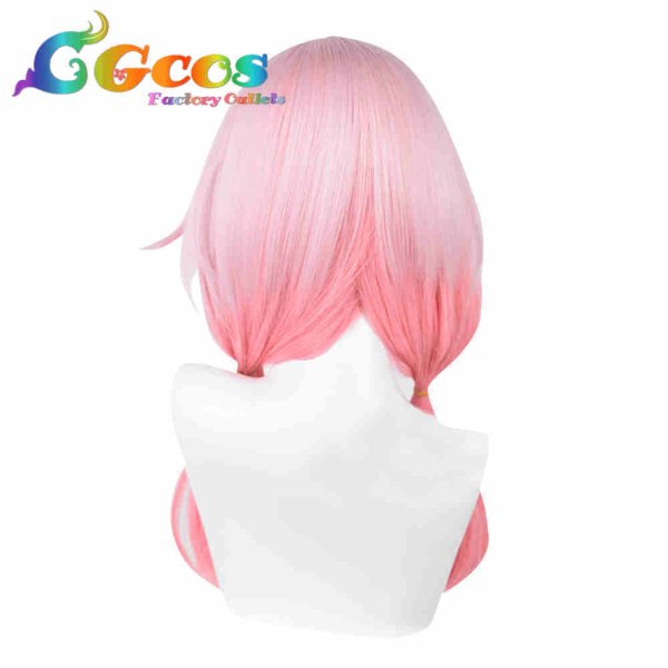 画像2: ギルティクラウン ウィッグ 楪いのり コスプレ衣装 (2)