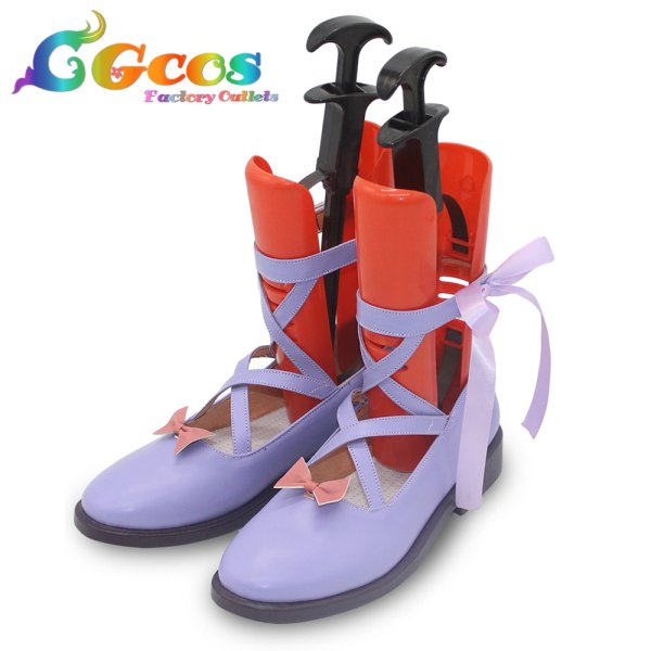 画像2: バーチャルYouTuber　Vtuber　コスプレ靴　白雪みしろ　通常　コスプレブーツ　コスプレ衣装 (2)