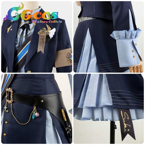 画像6: 「一部在庫あり」プロジェクトセカイ カラフルステージ! feat. 初音ミク 2.5周年お祝い 女性用 巡音ルカ 日野森志歩 草薙寧々 朝比奈まふゆ 白石杏 コスプレ衣装 (6)