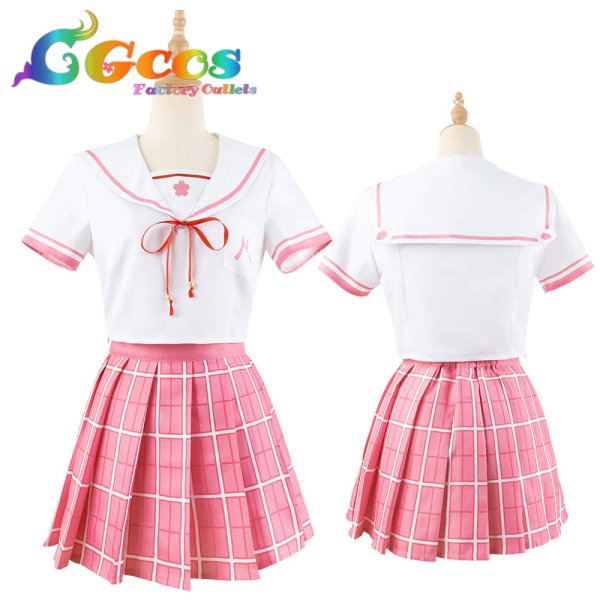 画像4: 「一部在庫あり」バーチャルYouTuber　Vtuber　さくらみこ　マリンセーラー衣装　コスプレ衣装 (4)