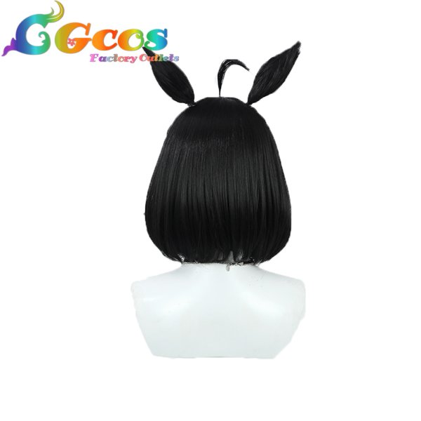 画像2: ウマ娘プリティーダービー ウィッグ キタサンブラック 新衣装Ver コスプレ衣装 (2)