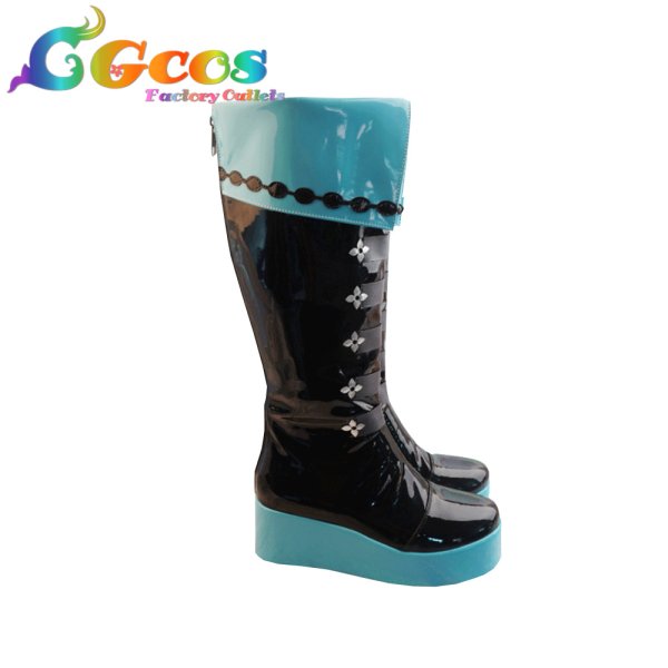 画像2: 初音ミク　ラスカルコラボ　コスプレ靴　コスプレブーツ　コスプレ衣装 (2)