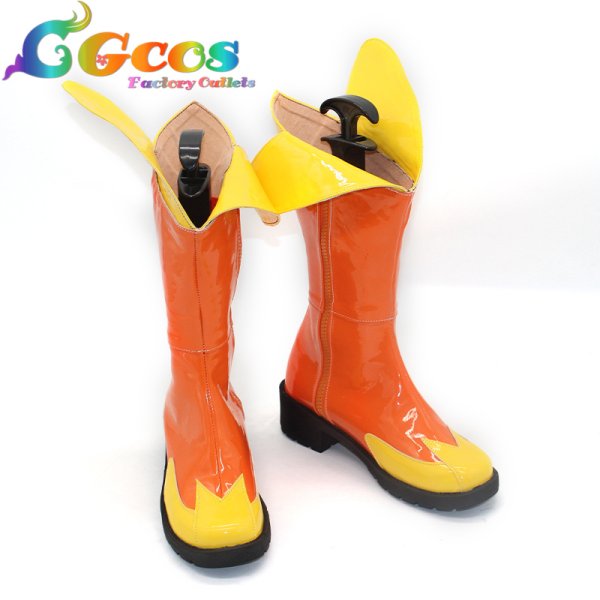 画像3: ひろがるスカイ！プリキュア　コスプレ靴　夕凪ツバサ　キュアウイング　コスプレブーツ　コスプレ衣装 (3)