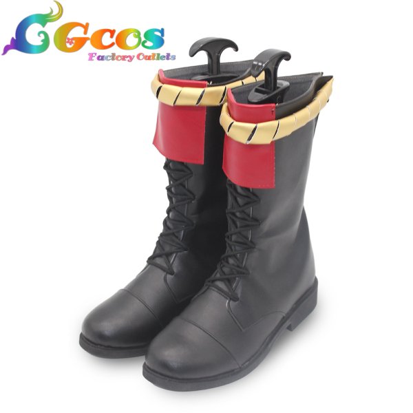 画像2: ブルーアーカイブ　コスプレ靴　朱城ルミ　コスプレブーツ　コスプレ衣装 (2)