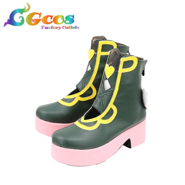 画像2: プロジェクトセカイ カラフルステージ!feat.初音ミク　コスプレ靴　鳳えむ　ハピハピ・クロックラビット　想いはひとつ　コスプレブーツ　コスプレ衣装 (2)