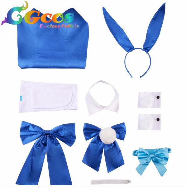 画像3: ブルーアーカイブ 飛鳥馬トキ バニーガール コスプレ衣装 (3)