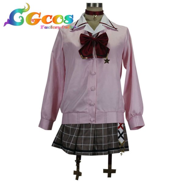 画像3: バーチャルYouTuber VTuber 星川サラ 制服 コスプレ衣装 (3)
