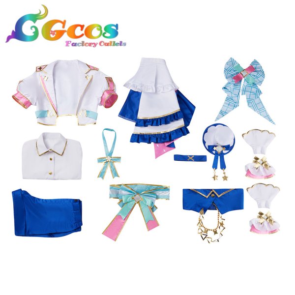 画像3: バーチャルYouTuber VTuber ブライト衣装 博衣こより コスプレ衣装 (3)