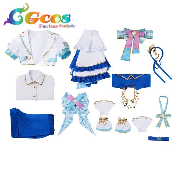 画像3: バーチャルYouTuber VTuber ブライト衣装 雪花ラミィ コスプレ衣装 (3)