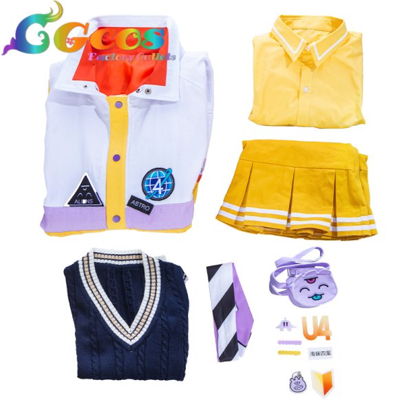 画像4: バーチャルYouTuber VTuber 海妹四葉 コスプレ衣装 (4)