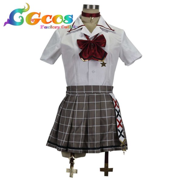 画像4: バーチャルYouTuber VTuber 星川サラ 制服 コスプレ衣装 (4)