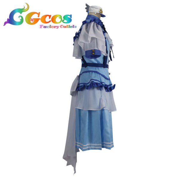 画像3: BanG Dream! バンドリ! 二葉つくし ノブレスペイルブルー コスプレ衣装 (3)
