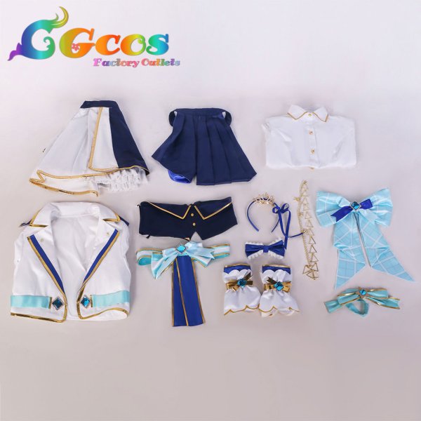 画像4: バーチャルYouTuber VTuber ブライト衣装 星街すいせい コスプレ衣装 (4)