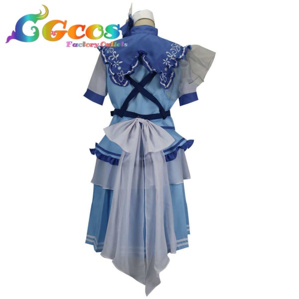 画像2: BanG Dream! バンドリ! 二葉つくし ノブレスペイルブルー コスプレ衣装 (2)