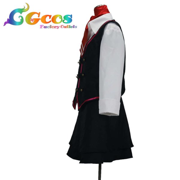 画像2: ストリートファイター 春日野さくら ストV デフォルト衣装 コスプレ衣装 (2)