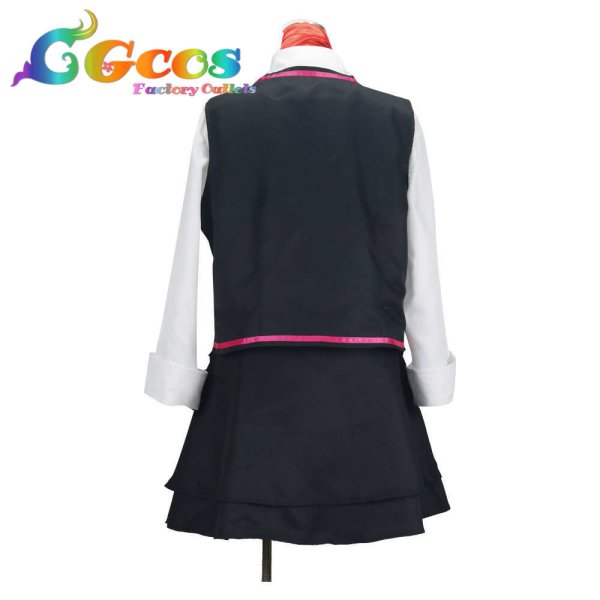 画像3: ストリートファイター 春日野さくら ストV デフォルト衣装 コスプレ衣装 (3)