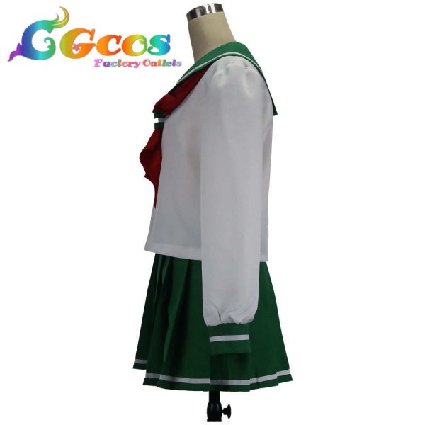 画像2: 犬夜叉 日暮かごめ 制服 コスプレ衣装 (2)