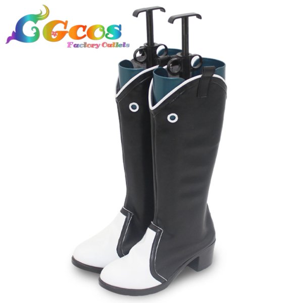 画像2: バーチャルYouTuber　Vtuber　コスプレ靴　Selen Tatsuki　セレン 龍月　セレン熊　コスプレブーツ　コスプレ衣装 (2)