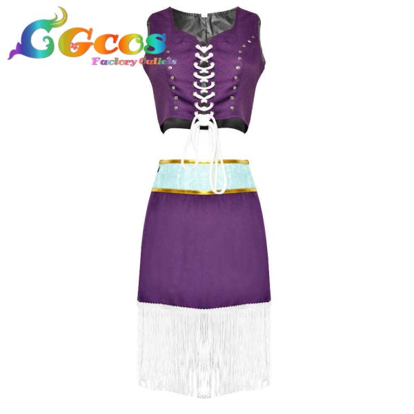 画像3: ニコ・ロビン アラバスタ ミス・オールサンデー コスプレ衣装 (3)