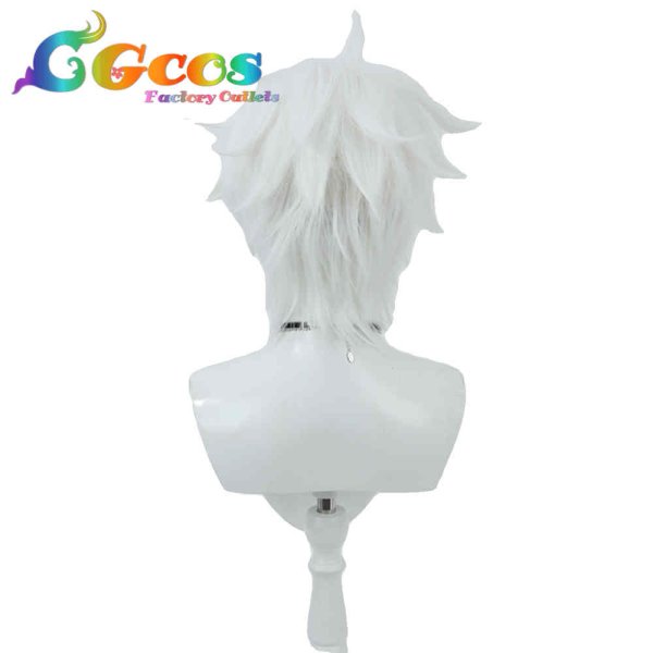 画像2: 呪術廻戦 2期 ウィッグ 五条悟 コスプレ衣装 (2)