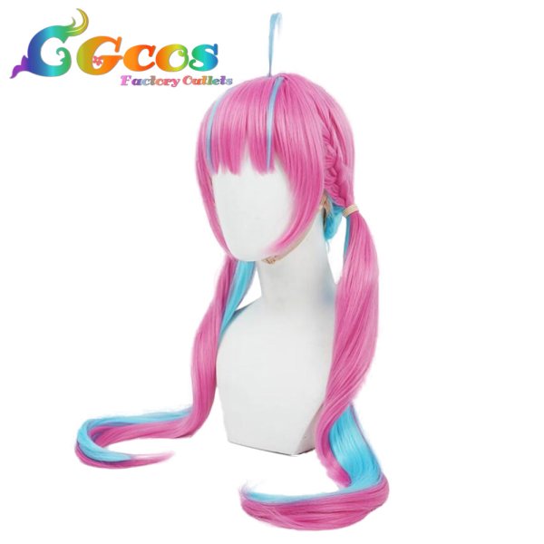 画像2: バーチャルYouTuber VTuber ウィッグ 湊あくあ あくありうむ。 コスプレ衣装 (2)