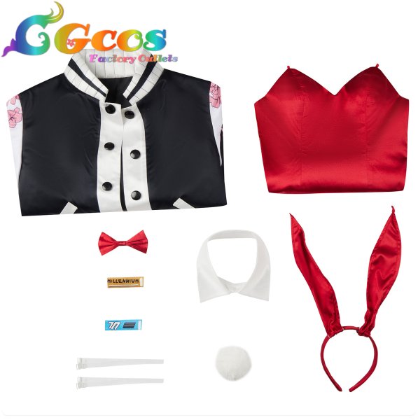 画像4: ブルーアーカイブ ネル バニーガール コスプレ衣装 (4)